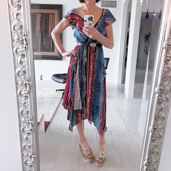 INC International Concepts INC Cold-Shoulder Surplice Dress Size 4 - Picture 1 of 10